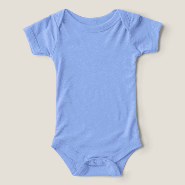 Blue Baby Tri-blend Bodykostym T-shirt (Design Framsida)