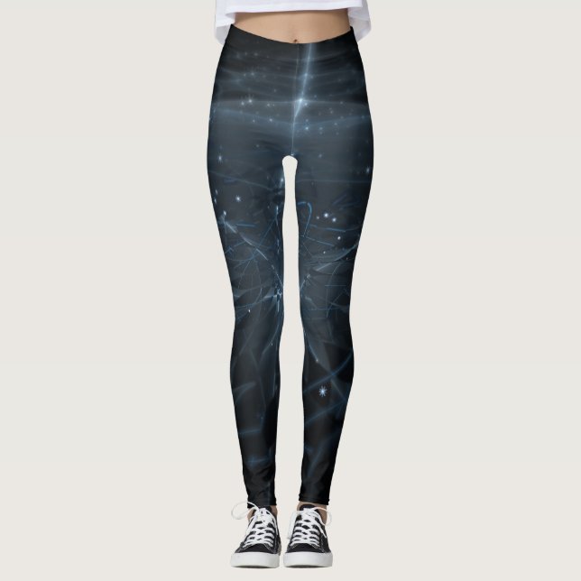 Blue Back Galaxy Leggings (Framsida)