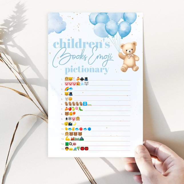 Blue Balloon björchilens bokar emoji pictionary (Skapare uppladdad)