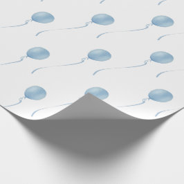 Blue balloon Gift Wrapping Cadeaupapier  Presentpapper