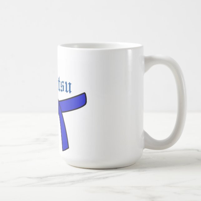 Blue Bälte Jiu-Jitsu-kaffe mugg (Höger)