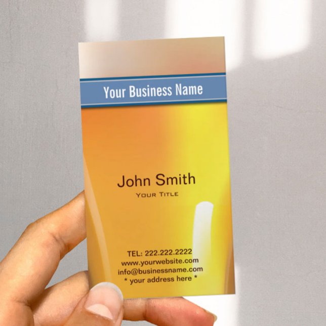 Blue Bälte Liquor Store Pub Bartender Visitkort (Skapare uppladdad)