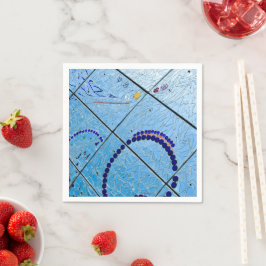 Blue Baltimore Spegel Mosaic Pappersservett