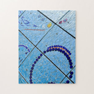 Blue Baltimore Spegel Mosaic Pussel