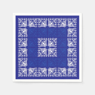 Blue Bandana Design Pappersservett