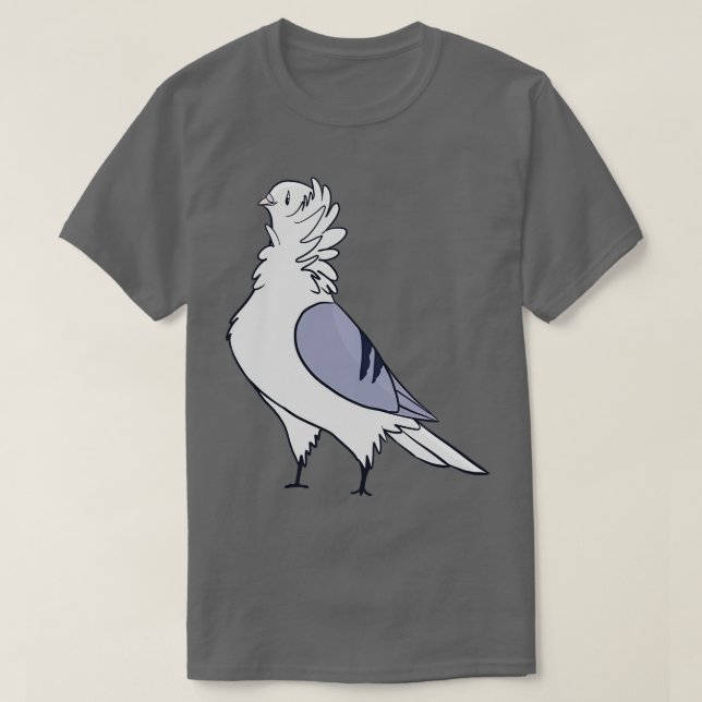 Blue Bar Old German Owl Pigeon 2 T Shirt (Design framsida)