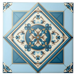 Blue Baroque Mediterranean Kakelplatta