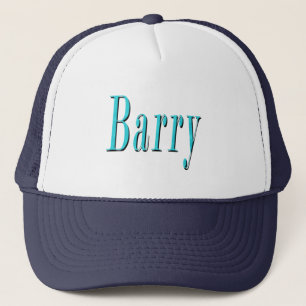 Blue Barry Namn Logotyp Keps