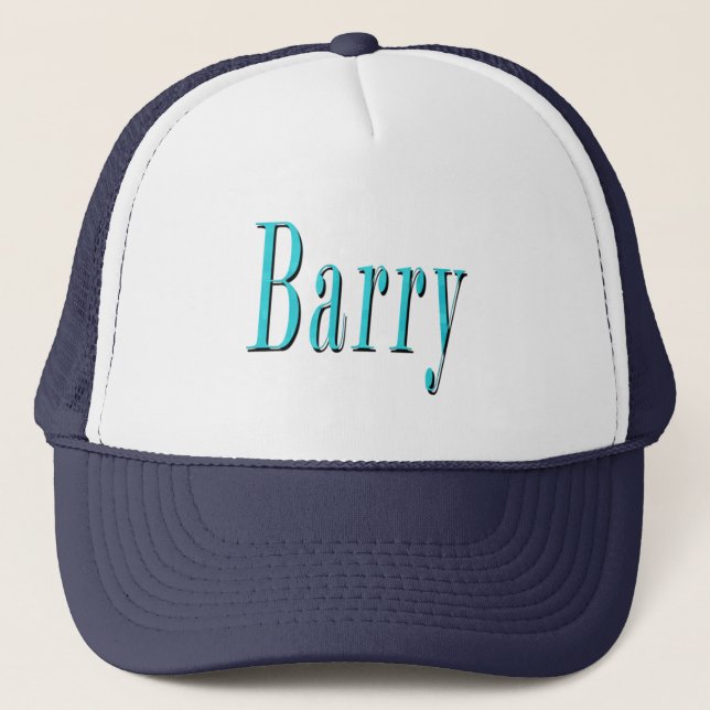 Blue Barry Namn Logotyp Keps (Framsida)