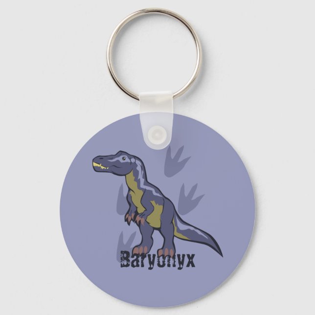 Blue Baryonyx Nyckelring (Framsida)