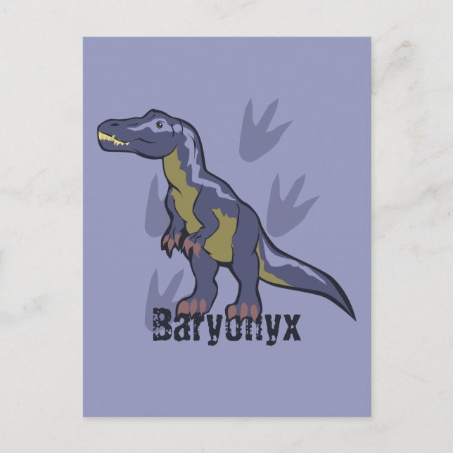 Blue Baryonyx Vykort (Framsida)
