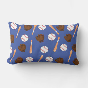 Blue Baseball Sports Theme Lumbar Pillow Lumbarkudde