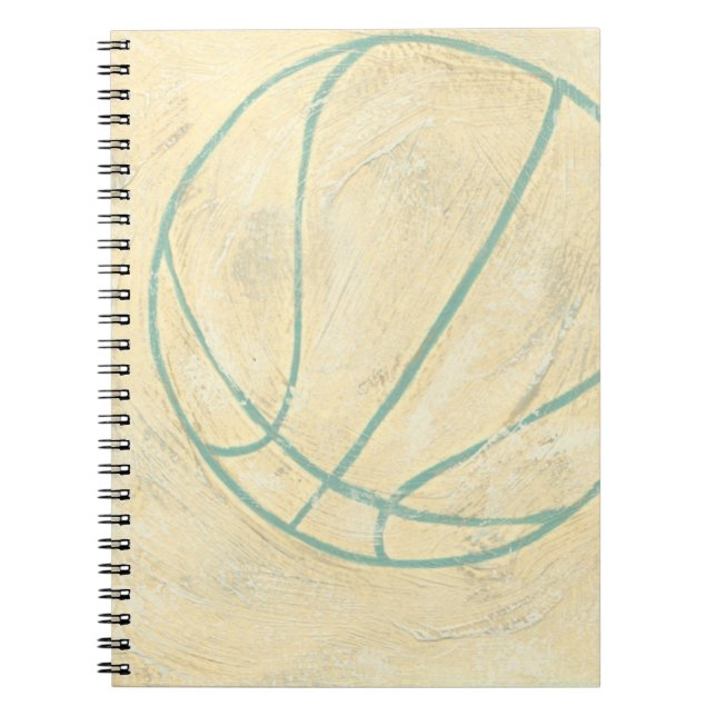 Blue Basketball by Chariklia Zarris Anteckningsbok (Framsidan)
