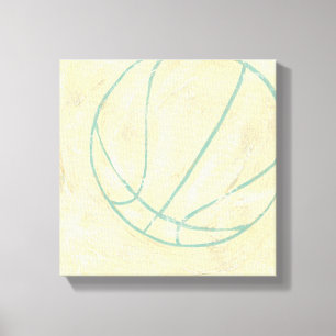 Blue Basketball by Chariklia Zarris Canvastryck