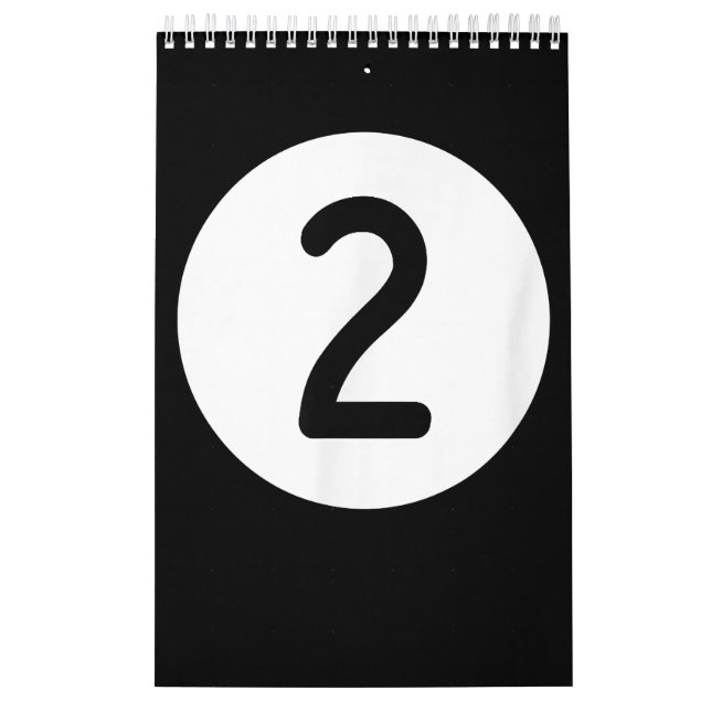 Blue Bassäng Boll nummer två miljardsteg Snooker Kalender (Omslag)