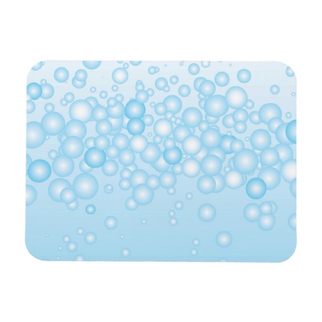 Blue Bath Bubbles Magnet (Horisontell)