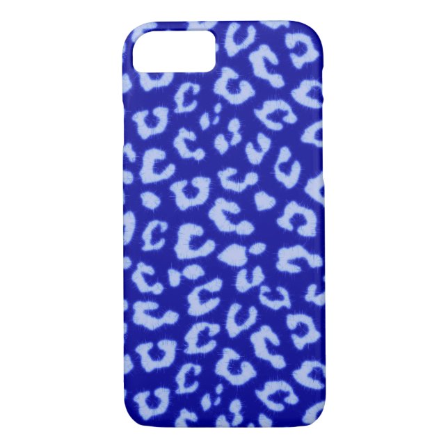 Blue Batik Leopard - telefonfodral Case-Mate iPhone Skal (Baksida)