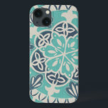 Blue Batik Tile I<br><div class="desc">Floral</div>