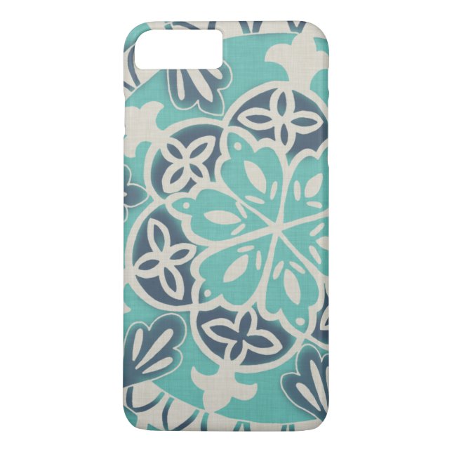 Blue Batik Tile I Case-Mate iPhone Skal (Baksida)
