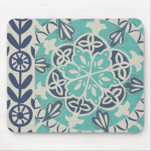 Blue Batik Tile I Musmatta