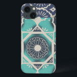 Blue Batik Tile II<br><div class="desc">Floral</div>