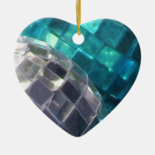 Blue Baubles detaljerar ornament hjärta