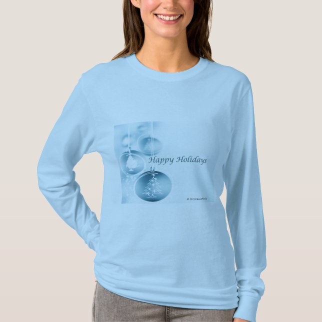 Blue Baubles - Glad helg T Shirt (Framsida)