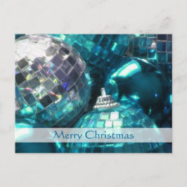 Blue Baubles 'God jul postkort Helg Vykort