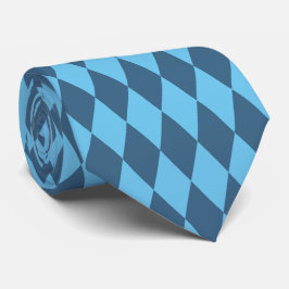 Blue Bavaria Rhombus Flagga Mönster Slips