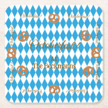 Blue Bavarian Oktoberfest Pretzels PERSONALIZE