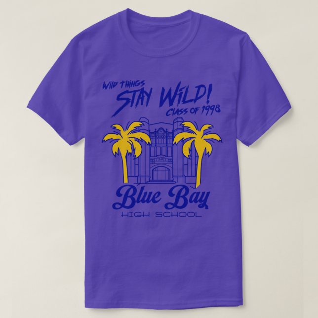 Blue Bay High School Vild Sak Movie T Shirt (Design framsida)