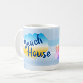 Blue Beach House Mugg