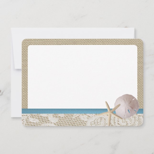 Blue Beach Snöre Sand Dollar Tack (Framsida)