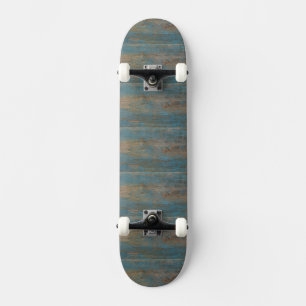 Blue Beach Wood Struktur Skateboard Bräda 21,5 Cm