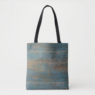 Blue Beach Wood Struktur Tygkasse