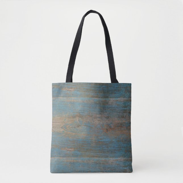 Blue Beach Wood Struktur Tygkasse (Framsida)