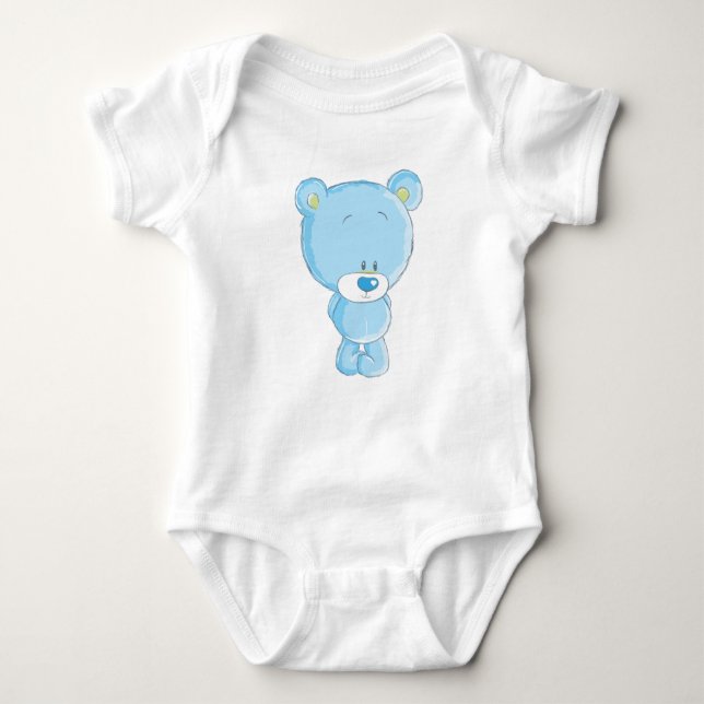 Blue Bear Baby Jersey Bodykostym Tee (Framsida)