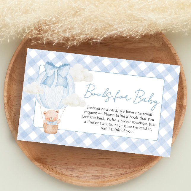 Blue Bear Bearly Wait Baby Shower Books for Baby Tilläggskort (Bear Baby Shower Books for Baby)