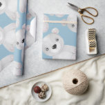 Blue Bear Watercolor Boy Baby Shower Presentpapper<br><div class="desc">Den lilla baby-björnen är papper för dusch,  födelsedag eller tillfälle. Enkelt och sött.</div>