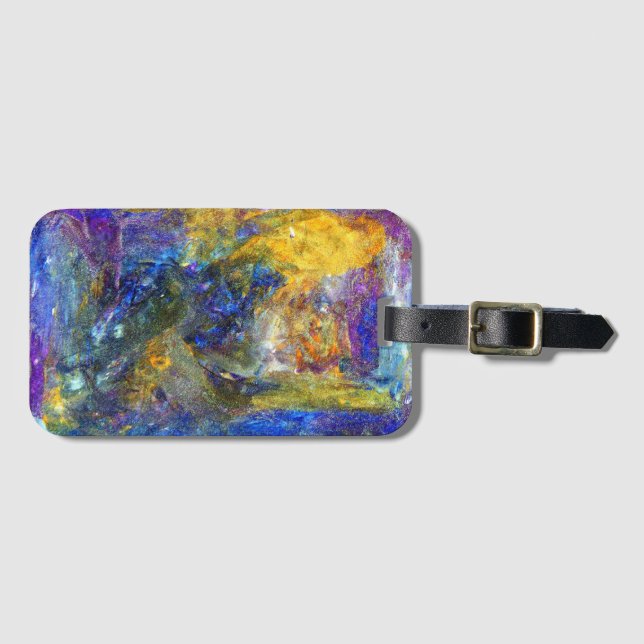 Blue Beast Running Bagagebricka (Framsida horisontal)