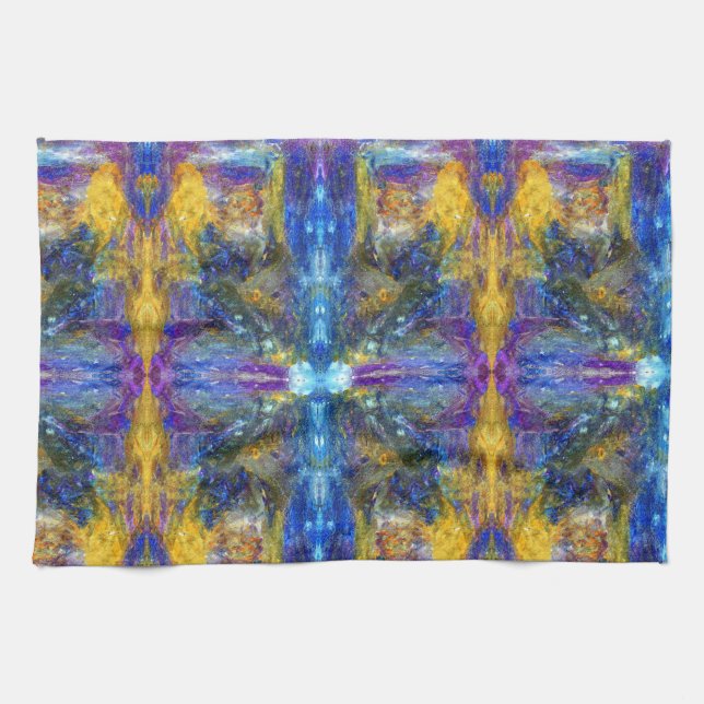 Blue Beast Running Kökshandduk (Horisontell)