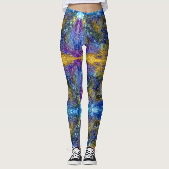 Blue Beast Running Leggings (Framsida)