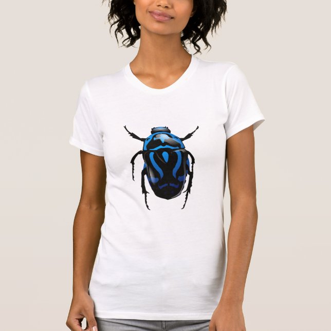 Blue Beetle Funny T-Shirt (Framsida)