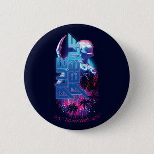 Blue Beetle Retrowave City Ljus Knapp