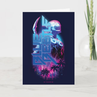 Blue Beetle Retrowave City Ljus Kort