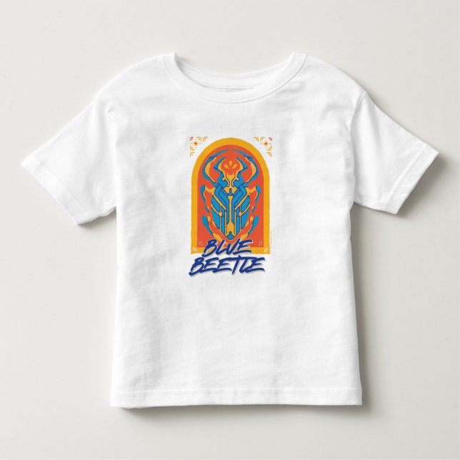 Blue Beetle Scarab Talavera Graphic T Shirt (Framsida)