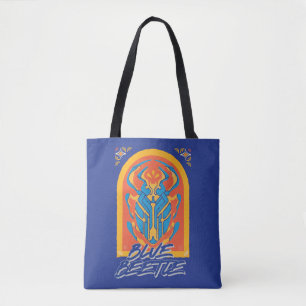 Blue Beetle Scarab Talavera Graphic Tygkasse