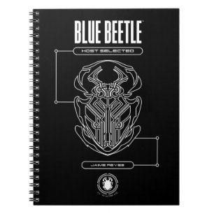 Blue Beetle Scarab Tech Graphic Anteckningsbok