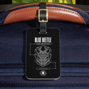 Blue Beetle Scarab Tech Graphic Bagagebricka
