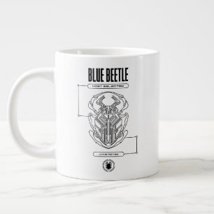Blue Beetle Scarab Tech Graphic Jumbo Mugg